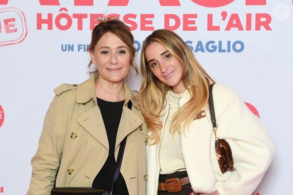 Daniela Lumbroso et sa fille Carla Ghebali - Avant-première du film "Natacha, presque hôtesse de l'air" au cinéma Pathé Palace à Paris le 24 mars 2025. © Lionel Urman/Bestimage