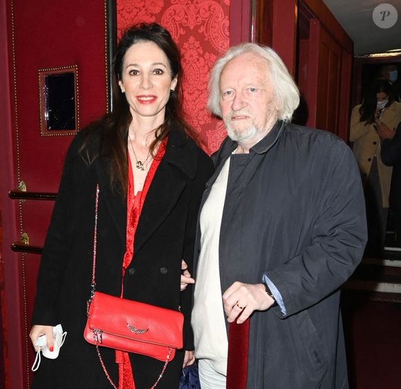 Niels Arestrup (Brigadier d’honneur) avec sa femme Isabelle Le Nouvel lors de la remise de prix du Brigadier 2019 sous la houlette de l’A.R.T. (Association de la Régie Théâtrale) au théâtre Montparnasse à Paris, France, le 8 décembre 2021. © Coadic Guirec/Bestimage