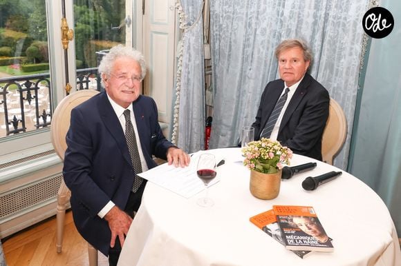 Exclusif - Laurent Dassault et Rudi Roussillon - Quelques semaines après avoir ouvert la Journée de l'Assemblée nationale dédiée à l'Engagement, le samedi 11 avril 2026, M.Ladreit de Lacharrière a reçu Y.Braun-Pivet pour un prestigieux dîner du Cercle de la Revue des Deux Mondes, le 8 juin 2026. 
© Jack Tribeca / Bestimage