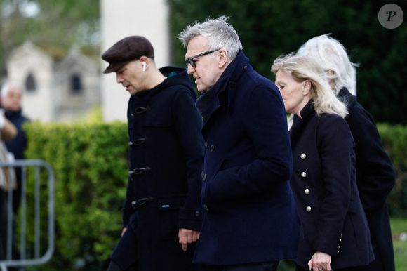 Steevy Boulay, Laurent Ruquier - Obsèques d'Isabelle Mergault à la Coupole du Père-Lachaise à Paris le 30 mars 2026. © Cyril Moreau - Dominique Jacovides / Bestimage