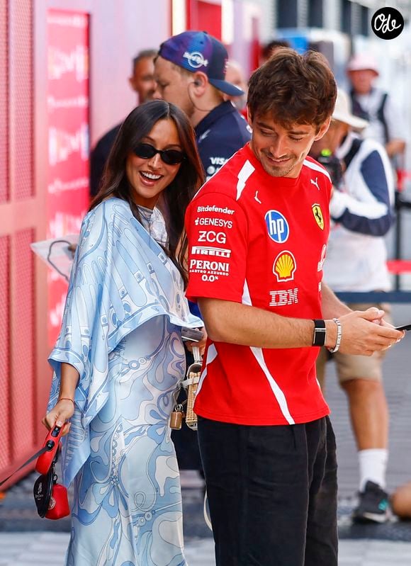 24 juillet 2026, Budapest, Hongrie : GP de Hongrie de F1 2026 (Photo : Hoch Zwei) Charles Leclerc (MCO), Scuderia Ferrari, avec son épouse Alexandra Leclerc (Alexandra Saint Mleux) et leur chien(Credit Image: © Hoch Zwei via ZUMA Press Wire)