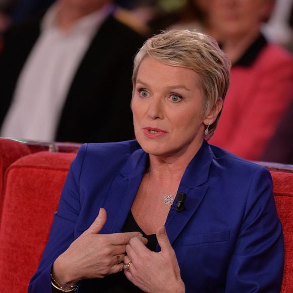 Elise Lucet lors de l'enregistrement de Vivement Dimanche à Paris, France, 23 septembre 2015. Photo by Max Colin/ABACAPRESS.COM