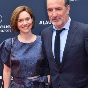 Jean Dujardin et sa femme Nathalie Péchalat - Red Carpet de la cérémonie " 2023 Laureus World Sports Awards" à Paris le 8 mai 2023 . Veeren/Bestimage