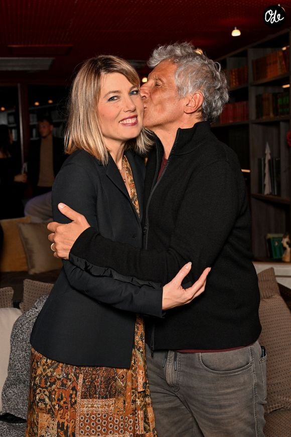 Mélanie Page et son mari Nagui - Générale de la pièce "Ubu Roi" d'Alfred Jarry, mise en scène par Daniel Benoin, le directeur du théâtre Anthéa à Antibes, le 3 mars 2026. © Bruno Bebert/Bestimage