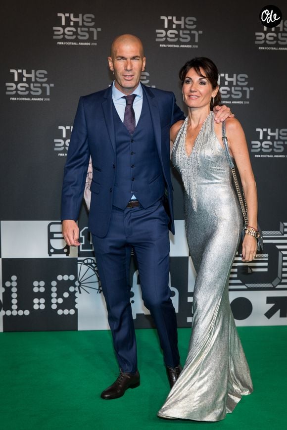 Zinedine Zidane et sa femme Véronique - Les célébrités arrivent à la cérémonie des Trophées Fifa 2018 au Royal Festival Hall à Londres, Royaume Uni, le 25 septembre 2018. © Cyril Moreau/Bestimage
