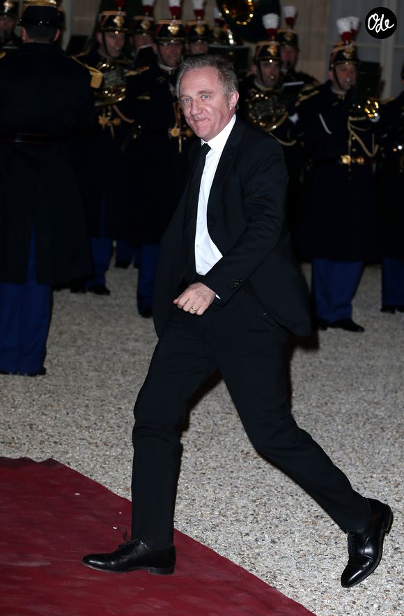 François-Henri Pinault arrivant au dîner d'état au palais de l'Elysée à Paris, le 26 mars 2014, donné par François Hollande, président de la République Française en l'honneur de Xi Jinping, président de la République populaire de Chine et sa femme Peng Liyuan, première dame de Chine dans le cadre de leur visite d'état de 3 jours en France.