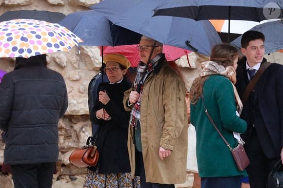 Philippe Vedovini aux obsèques du petit Emile à la basilique Sainte-Marie-Madeleine de Saint-Maximin-la-Sainte-Baume dans le Var le 8 février 2025. © Franz Chavaroche / Bestimage