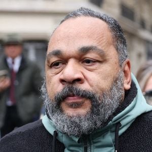 Dieudonné M'Bala M'Bala - Arrivées à l'hommage à Jean-Marie Le Pen en l’église Notre-Dame du Val-de-Grâce à Paris le 16 janvier 2025.

© Cyril Moreau / Bestimage