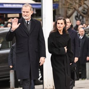 Le roi Felipe VI d'Espagne et la reine Letizia d'Espagne assistent aux funérailles de la princesse Irène de Grèce à la cathédrale métropolitaine d'Athènes à Athènes, Grèce, le 19 janvier 2026. Photo par Giannis Panagopoulos/Eurokinissi/ABACAPRESS.COM