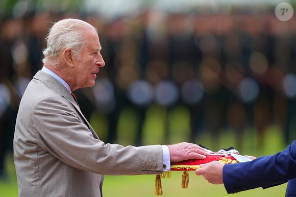 Le roi Charles III d'Angleterre à la cérémonie des clés au palais de Holyroodhouse à Edimbourg le 1er juillet 2025.
Crédit : ALPHA AGENCY / BESTIMAGE