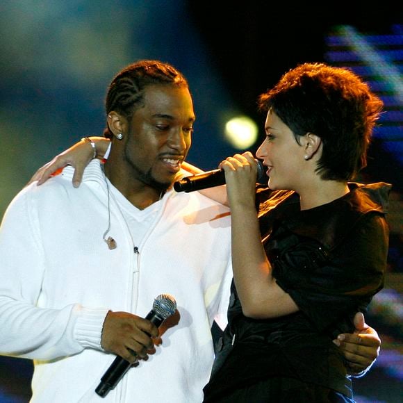 EXCLUSIF - Sheryfa Luna et Mathieu de la Star Ac, assistent à l'enregistrement d'une émission de télévision à Paris, France, le 30 mai 2008. Photo par Greg Soussan/ABACAPRESS.COM