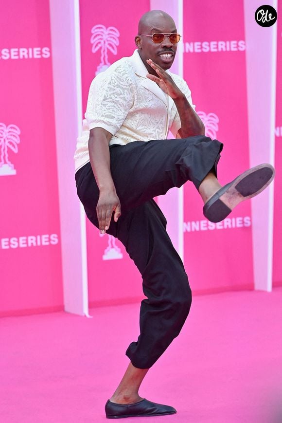 Jean-Pascal Zadi assiste à la troisième journée du 9e Festival international de Canneseries, le 25 avril 2026, à Cannes, en France.  Photo de Franck Castel/ABACAPRESS.COM