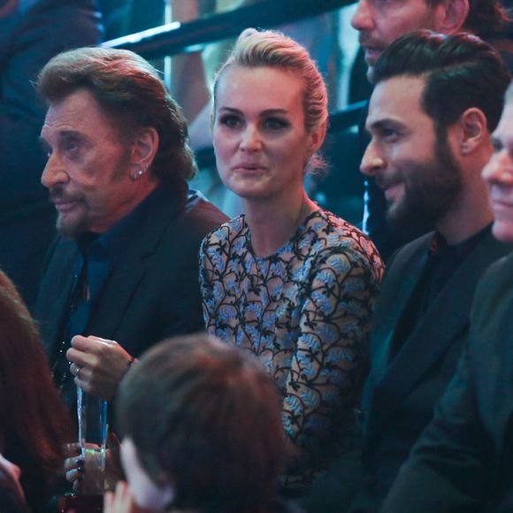 Johnny, Laeticia et Yodelice aux 31eme victoires de la musique Photo by Nasser Berzane/ABACAPRESS.COM