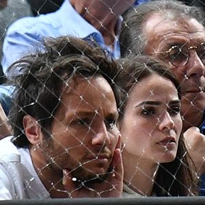 Vianney et sa femme Catherine Robert - People en tribune lors du tournoi de tennis "Rolex Paris Masters 2022" à Bercy AccorHotels Arena à Paris le 2 novembre 2022. © Veeren/Bestimage