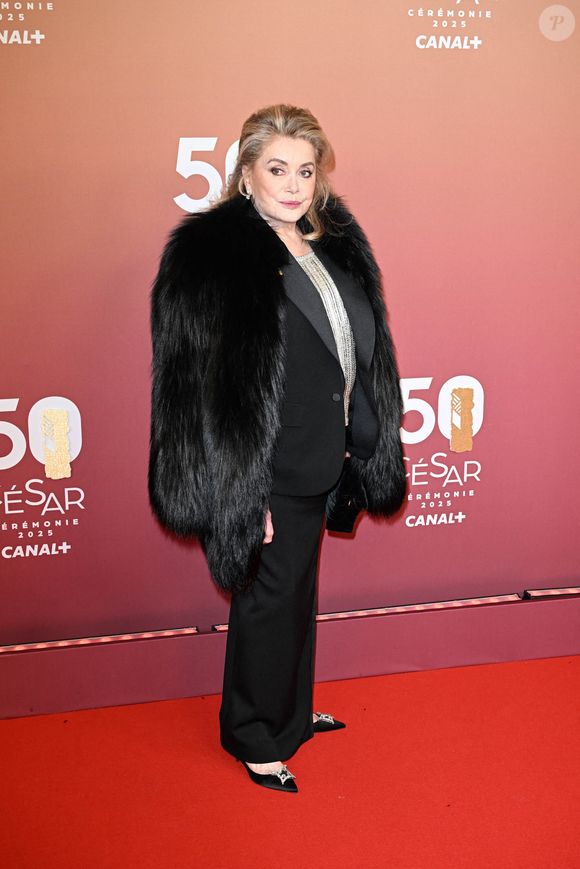 Catherine Deneuve arrive à la 50e cérémonie des César à L'Olympia le 28 février 2025 à Paris, France. Photo by David Niviere/ABACAPRESS.COM