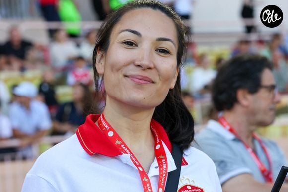Marie Ducruet lors du match de football caritatif au stade Louis II de Monaco opposant les Barbagiuans aux pilotes de l'équipe Nazionale Piloti dans le cadre de la "Racing Stars Football Cup" le 3 juin 2026. © Claudia Albuquerque / Bestimage