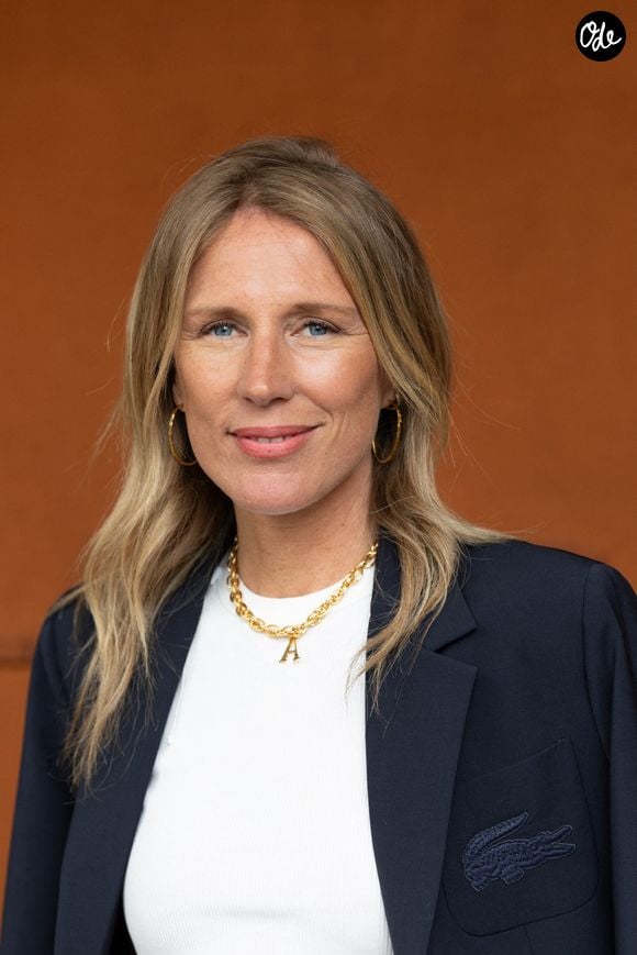 Agathe Lecaron lors d'une séance au Village pendant le tournoi de Roland-Garros 2025, le 4 juin 2025 à Paris, en France. Photo de Nasser Berzane/ABACAPRESS.COM