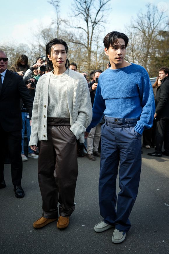 Wichapas Sumettikul, Jespipat Tilapornputt au Tod’s fashion show pendant la Fashion Week de Milan le 28 février 2025  © Lucia Sabatelli/Bestimage
