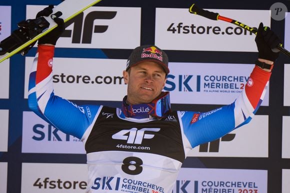 Le français Alexis Pinturault a décroché la 3ème place sur le super-G des Mondiaux de Courchevel-Méribel, France, le 9 février 2023. © Christopher Levy/ZUuma Press/Bestimage