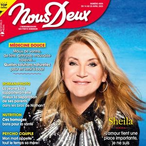 Sheila est en couverture du magazine "Nous Deux" du 14 avril 2025