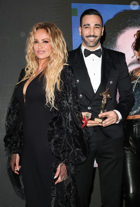 Adriana Karembeu et Adil Rami - 46ème édition du Gala "Best Awards" à l'hôtel Georges V à Paris le 11 décembre 2023. © Coadic Guirec / Bestimage
