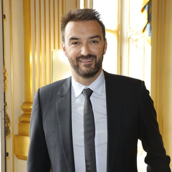 Cyril Lignac - Cérémonie de remise des insignes de Commandeur dans l'Ordre des Arts et des Lettres à Pierre Hermé et de Chevalier dans l'Ordre des Arts et des Lettres à David Sinapian au Ministère de la Culture à Paris, le 23 septembre 2019. © Marc Ausset-Lacroix/Bestimage