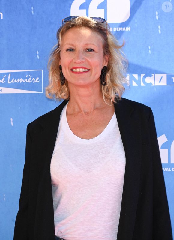 Alexandra Lamy - Photocall de la première édition du Festival du Film de Demain au Ciné Lumière à Vierzon. Le 3 juin 2022
© Coadic Guirec / Bestimage