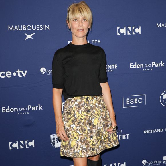 Marina Foïs - Photocall de la soirée d'ouverture avec la projection du film "La femme la plus riche du monde" lors de la 18ème édition du Festival Film Francophone (FFA) à Angoulême le 25 août 2025.

© Coadic Guirec / Bestimage