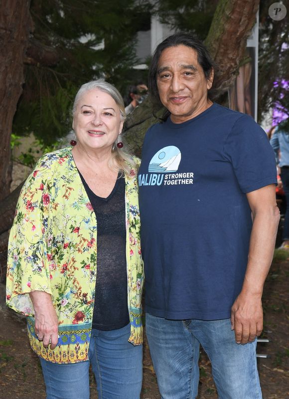 Josiane Balasko et son mari George Aguilar au Festival du film Francophone d'Angoulême 2020 le 29 Août 2020.
© Guirec Coadic / Bestimage