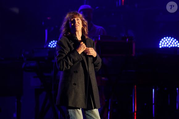 Exclusif - Jane Birkin sur scène lors du Festival des Festivals au parc de saint-Cloud le 26 août 2020. Un spectacle diffusé en live sur France 2.