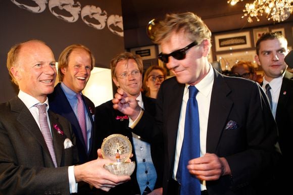 Le prince Ernst-August de Hanovre et sa compagne Sabrina assistent au vernissage pour le 200 ème anniversaire des joailliers Kochert à Vienne le 22 octobre 2014