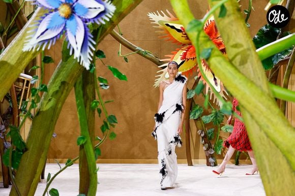 Défilé de mode Chanel Collection Haute Couture Automne/Hiver 2026-2027 lors de la Fashion Week de Paris (PFW) au Grand Palais, à Paris, France, le 7 juillet 2026. © Bestimage
