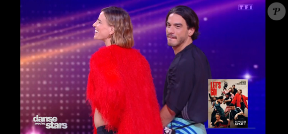 Fauve Hautot et son compagnon Romain Guillermic dans "Danse avec les stars" sur TF1 le 3 avril 2026.