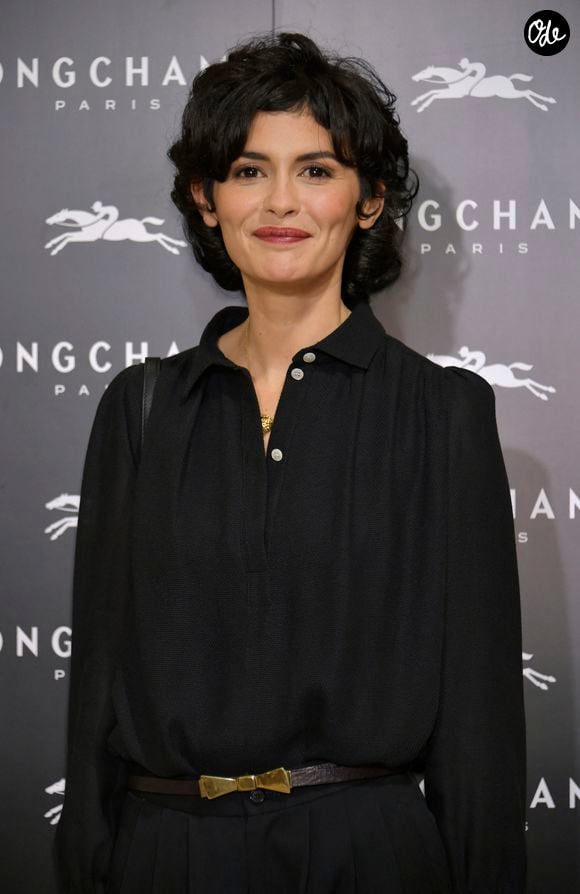 L'actrice française Audrey Tautou assiste à une cérémonie organisée à l'occasion de l'inauguration de la boutique phare de Longchamp à Tokyo, au Japon, le 19 octobre 2017. Photo : Morio Taga/Jiji Press/Abaca