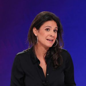 Apolline de Malherbe lors de la conférence de presse de rentrée BFM TV. - RMC du groupe Altice France à Paris, France, le 31 août 2023. © Coadic Guirec/Bestimage