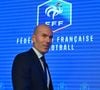 Cette discipline ne l'a jamais quitté, même plusieurs années après la fin de sa carrière de joueur.

L'ancien international français de football Zinédine Zidane s'exprime lors d'une conférence de presse visant à le présenter comme le nouveau sélectionneur de l'équipe de France, au siège de la Fédération française de football (FFF) à Paris, le 28 juillet 2026.

© Christian Liewig/Bestimage