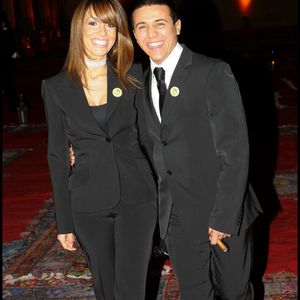 Faudel et Anissa. Le prince Moulay Rachid reçoit les invités du 5eme festival international du filml de Marrakech. Le 12 novembre 2005. © Guillaume Gaffiot/Bestimage