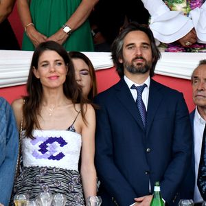 Charlotte Casiraghi et Dimitri Rassam durant la dernière soirée de la 17eme édition du Longines Global Champions Tour à Monaco, le 1er juillet 2023 sur le port de Monaco, pour le Longines Global Champions. C'est le français Julien Épaillard qui a remporté le Longines Global Champions Tour Grand Prix du Prince de Monaco, doté de 1,5 millions d'euros, suivi par Harrie Smolders et Jane Sadran. © Bruno Bebert/Bestimage