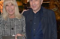 Exclusif - Michel Drucker et sa femme Dany Saval à la générale du spectacle musical Les Choristes au théâtre des Folies Bergère à Paris, France.
