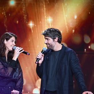 Exclusif - Fanny et Tom Leeb lors de l'enregistrement de l'émission "Famille je vous aime" présentée par M. Drucker et qui sera diffusée le 13 juin 2025 sur France 3, aux Studios rive gauche à Paris, France, le 15 avril 2025. © Clovis-Gaffiot/Bestimage !