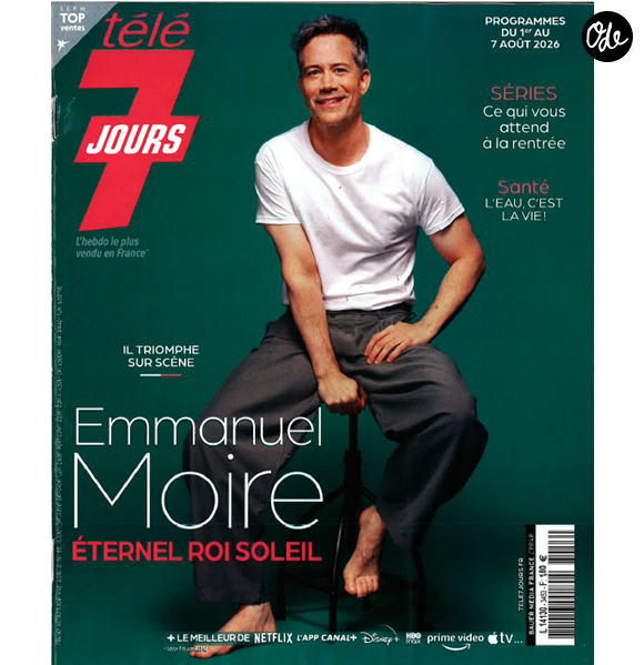 Télé 7 jours : Emmanuel Moire en couverture du 1er au 7 août 2026 ©Télé 7 jours