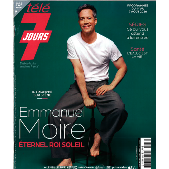 Télé 7 jours : Emmanuel Moire en couverture du 1er au 7 août 2026 ©Télé 7 jours