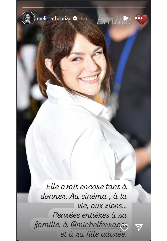 L'hommage de Judith Godrèche à Emilie Dequenne.