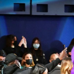 Djibril Cissé défile lors du défilé Gunther dans le cadre de la Fashion Week masculine automne-hiver 2022/2023 à Paris, en France, le 17 janvier 2022. Photo de Jana Call me J/ABACAPRESS.COM