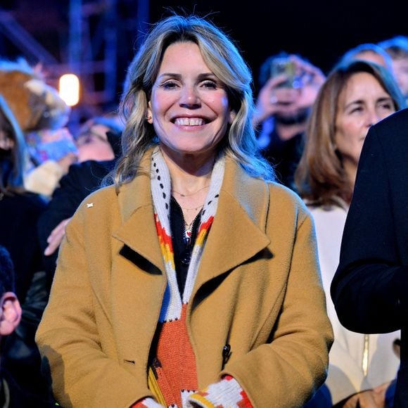 Laura Tenoudji Estrosi lors du dernier corso carnavalesque du Carnaval de Nice 2026 - "Vive la Reine" place Masséna à Nice, le 28 février 2026.