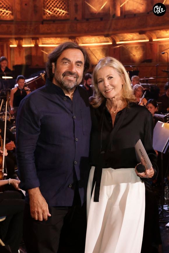 Exclusif - Enregistrement de l'émission "Le Grand Echiquier - Méditerrannée" présentée par Claire Chazal et André Manoukian et diffusée le 2 juillet 2026 sur France 2, à Versailles, France, le 1er juillet 2025. © Jack Tribeca/Bestimage