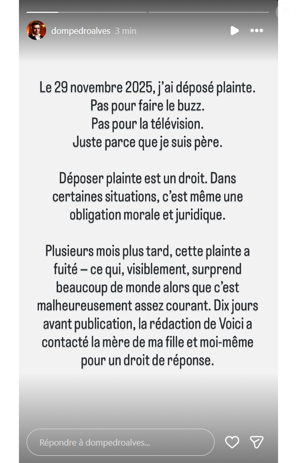 Story Instagram Pedro Alves