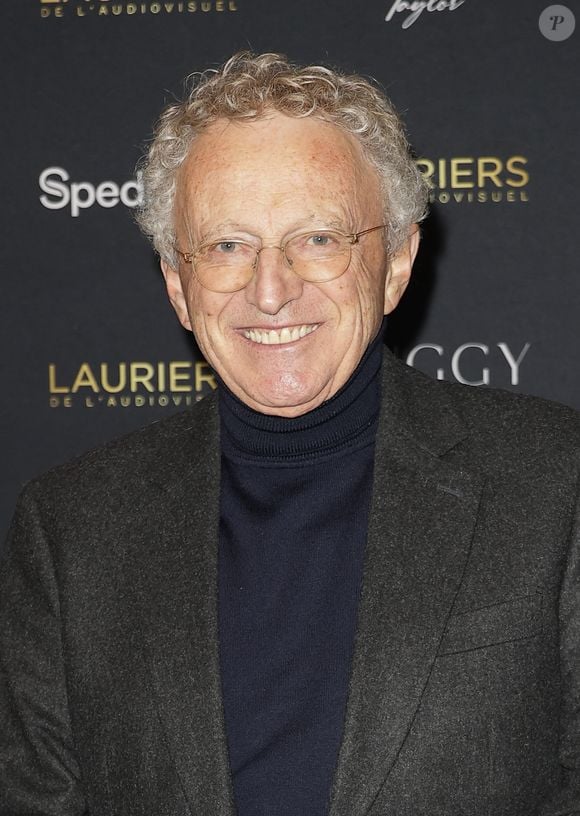 Nelson Monfort - Photocall de la 31ème cérémonie des Lauriers de l'audiovisuel au théâtre Marigny à Paris le 10 février 2026. © Coadic Guirec/Bestimage