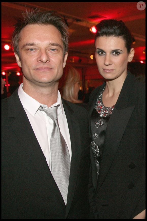 David Hallyday et sa femme Alexandra Pastor au dîner de Gala de la mode contre le Sida au Pavillon d'Armenonville. Le 28 janvier 2010. © RINDOFF-BELLAK / BESTIMAGE