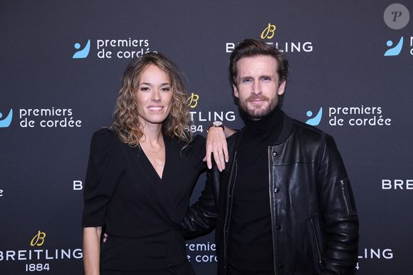 Exclusif - Elodie Fontan et son compagnon Philippe Lacheau - Dîner de charité Breitling à la Samaritaine pour l’association "Premiers de Cordée" à Paris. © Rachid Bellak/Bestimage